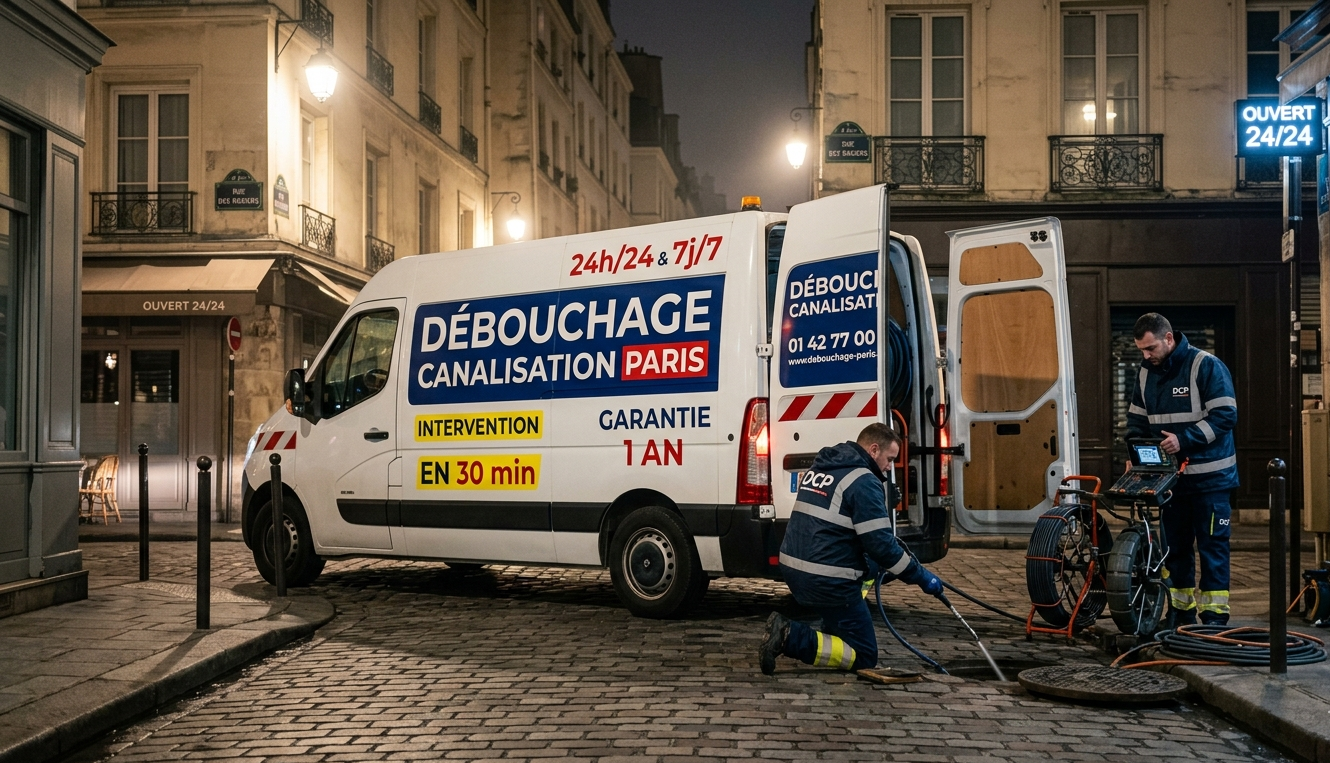 Débouchage canalisation Paris intervention rapide