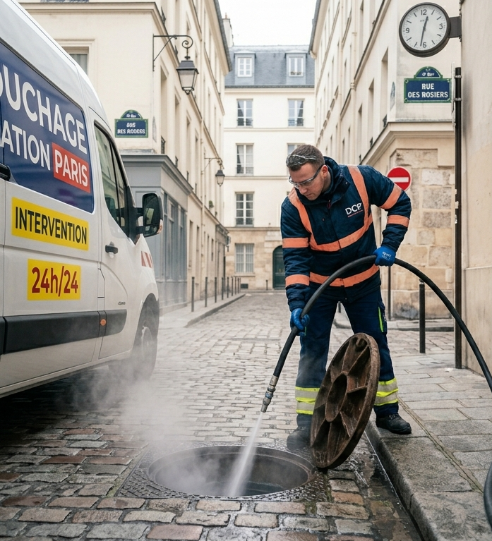 Hydrocurage canalisation Paris