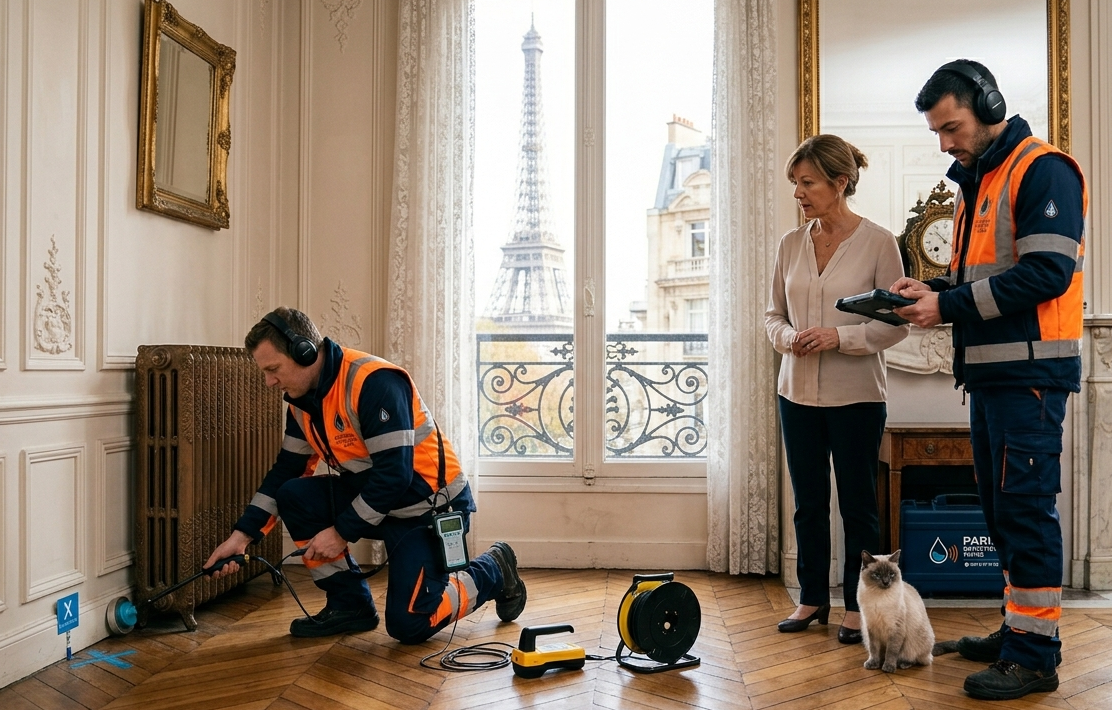 Recherche fuite d’eau Paris avec technologies professionnelles