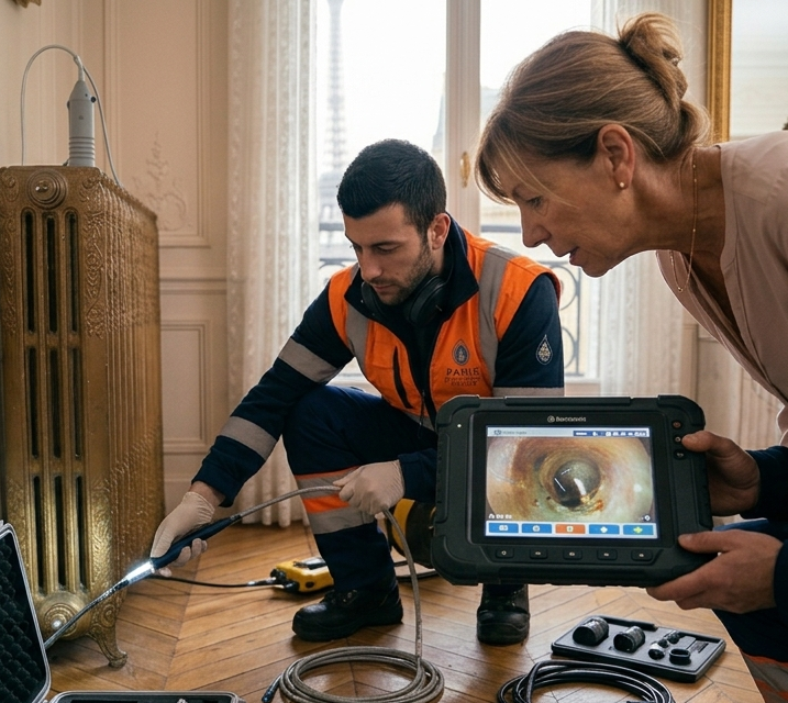 Recherche fuite d’eau Paris avec matériel professionnel